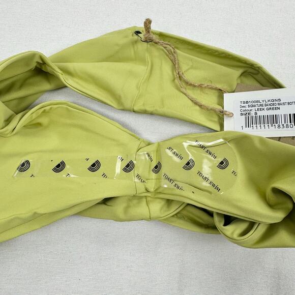Free People Toast Swim Women’s  Banded Waist Bikini Bottom Small Leek Green - Picture 6 of 9
